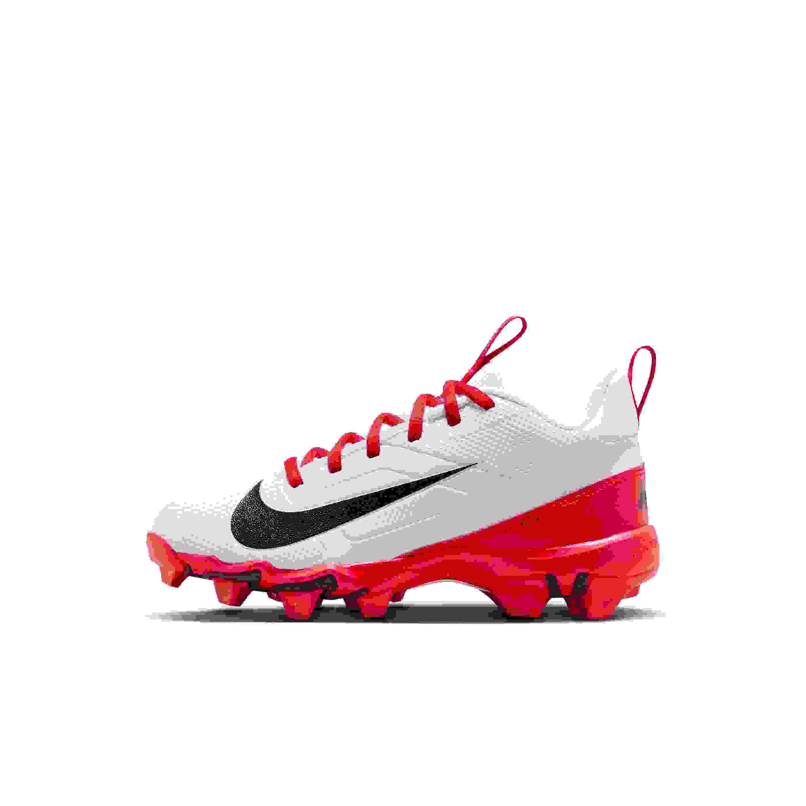 Nike Alpha Menace 4 Shark Preschool Boys' "White/University Red/Black" Football Cleat
